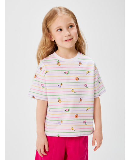 Футболка детская для девочек Anisia полоска