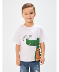 Футболка детская для мальчиков Croco белый