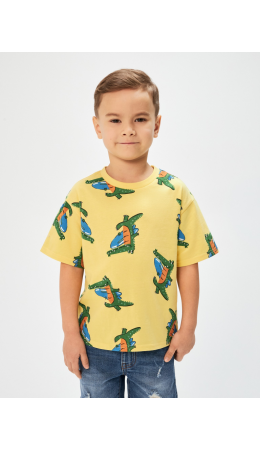 Футболка детская для мальчиков Croco желтый