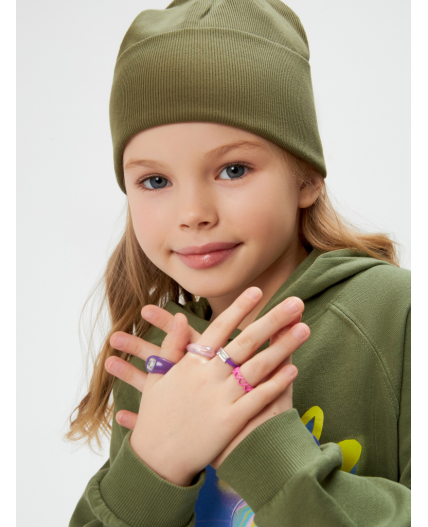 Набор из 4 колец дет. Scully цветной