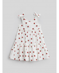 Платье детское для девочек Alcor белый принт