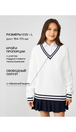 Джемпер жен. Barbara_teen белый