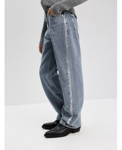 Брюки джинсовые детские для девочек Leslie синий