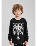 Пижама детская для мальчиков Skeleton черный