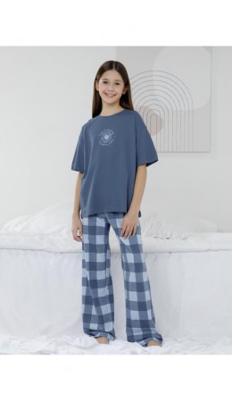 МП 1657-1/синий 4027 Н026.2 пижама