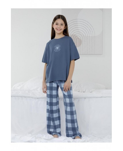 МП 1657-1/синий 4027 Н026.2 пижама