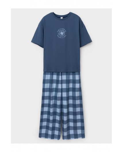 МП 1657-1/синий 4027 Н026.2 пижама