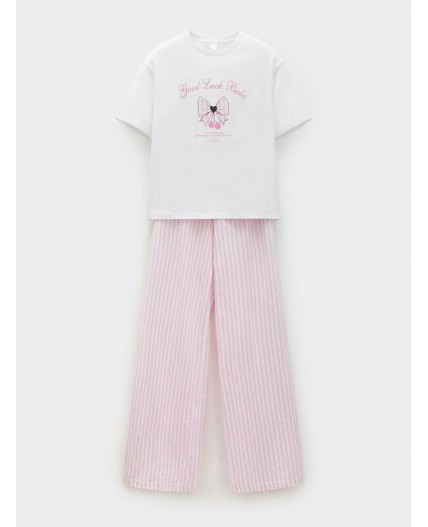 МП 20252/белый Н249 пижама