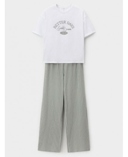МП 20251/белый Н250 пижама