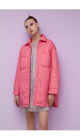 Куртка утепленная жен. розовый