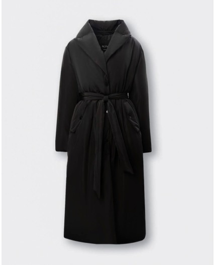 Пальто утепленное жен. чёрный
