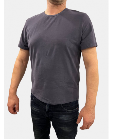 Фуфайка (футболка) мужская 7222-17008/1; ХБ102 графит