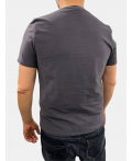 Фуфайка (футболка) мужская 7222-17008/1; ХБ102 графит