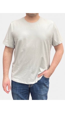 Фуфайка (футболка) мужская 7222-17008/2; ХБ106 пепел