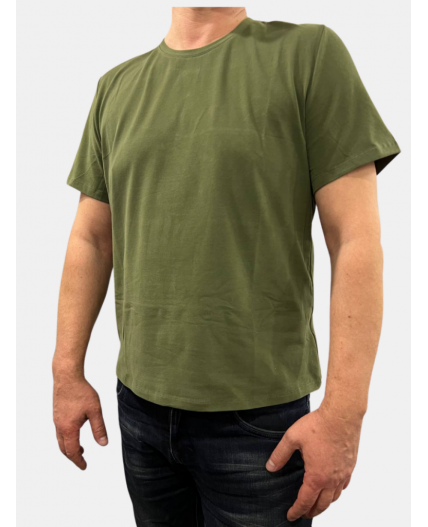 Фуфайка (футболка) мужская 7222-17008/4; ХБ114 хаки