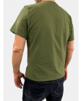 Фуфайка (футболка) мужская 7222-17008/4; ХБ114 хаки