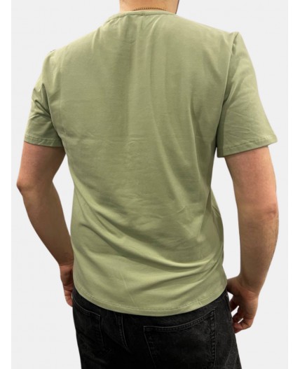Фуфайка (футболка) мужская 7222-17008/5; ХБ115 оливка