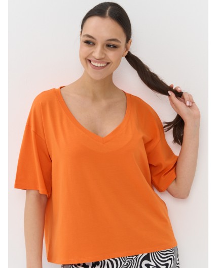 Фуфайка (футболка) женская 5231-3736; 0063 оранжевый