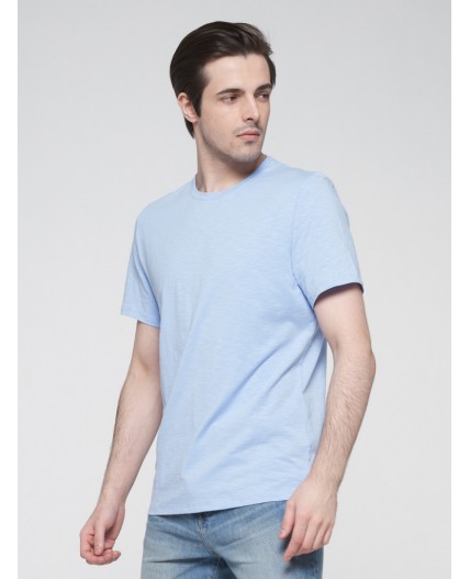 Фуфайка (футболка) мужская 201-13004; ХБ15-3919 небесно-голубой