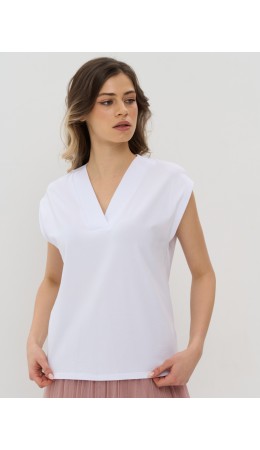 Фуфайка (футболка) женская 5231-3790; ХБ2000-2 белый