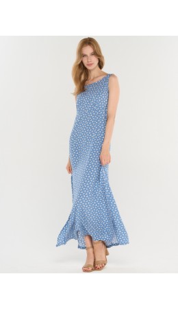 Платье женское 5231-3787; Ш107 калейдоскоп голубой
