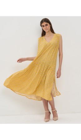 Платье женское 5241-3795; Ш108 калейдоскоп жёлтый