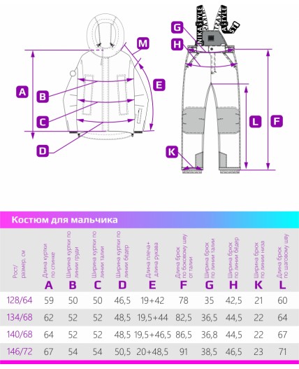 Костюм 7з6124 атлантик/голубой