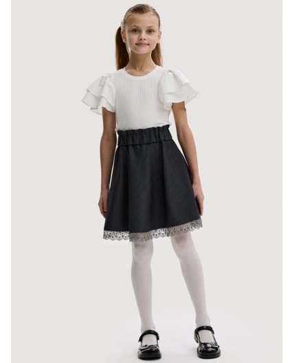 Юбка 19ш20225 серый