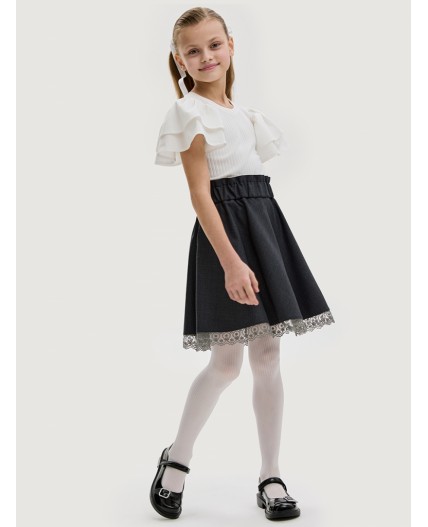 Юбка 19ш20225 серый