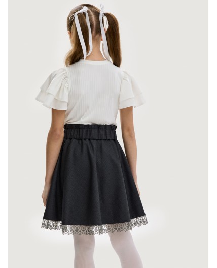 Юбка 19ш20225 серый