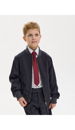 Жакет-бомбер 4ш21025 серый