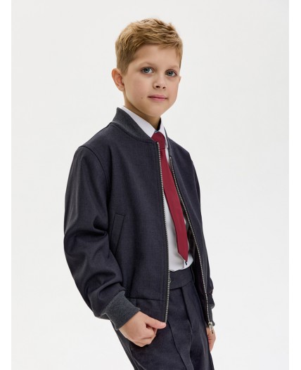 Жакет-бомбер 4ш21025 серый