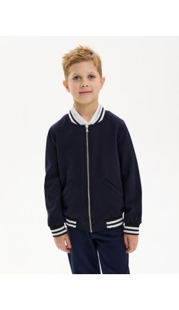 Жакет-бомбер 4ш21025 синий