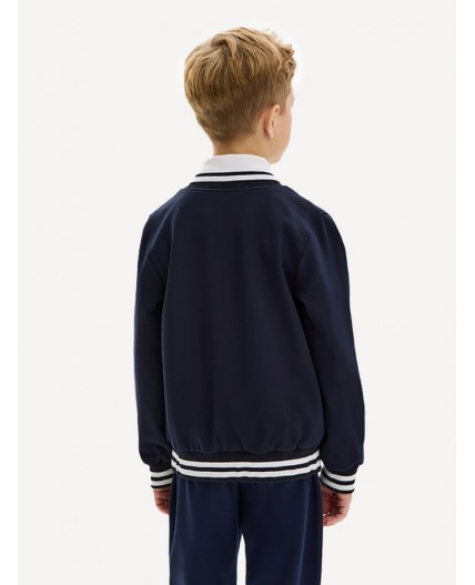 Жакет-бомбер 4ш21025 синий