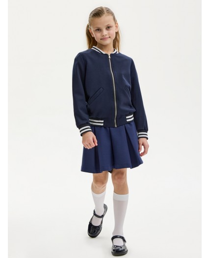 Жакет-бомбер 4ш21025 синий