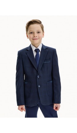Пиджак 4ш20325 синяя клетка