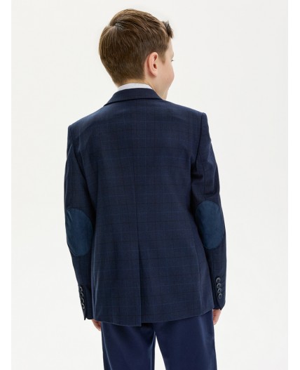 Пиджак 4ш20325 синяя клетка