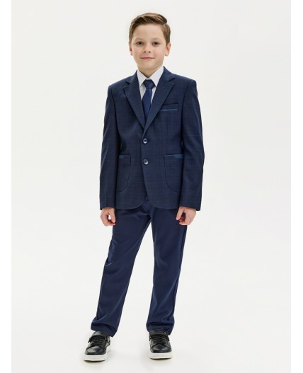 Пиджак 4ш20325 синяя клетка
