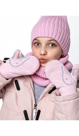 Варежки 14з17025 светло-розовый