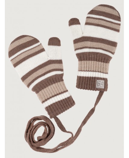 Варежки 14з17025 кофе/молоко