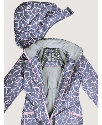 Комбинезон 8з2625 розовый/инжир