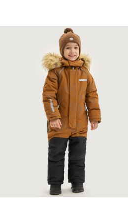 Комбинезон 8з0525 кэмел/черный