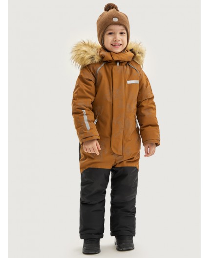 Комбинезон 8з0525 кэмел/черный