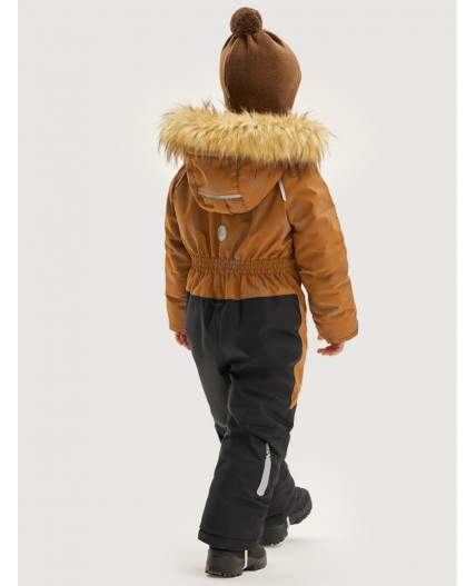 Комбинезон 8з0525 кэмел/черный