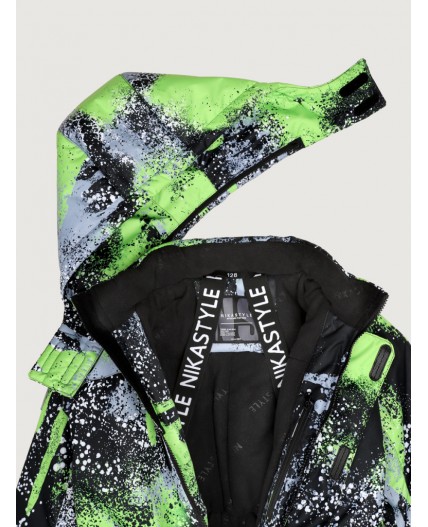 Комбинезон 8з1325 салат/черный