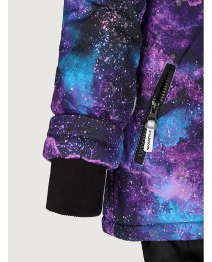 Костюм 7з4025 цикламен/черный