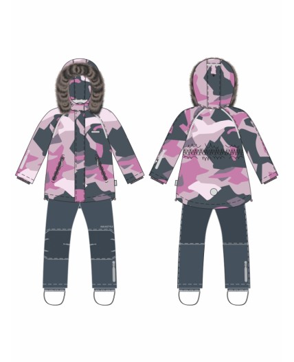 Костюм 7з1225 розовый/графит