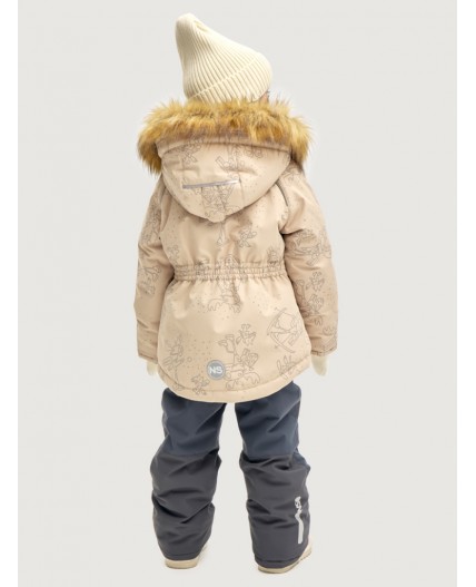 Костюм 7з0825 латте/серый