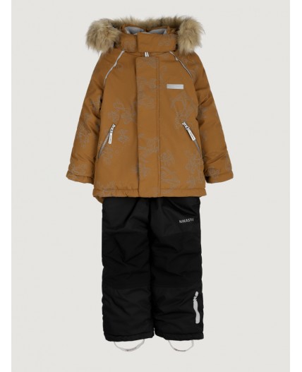 Костюм 7з0725 кэмел/черный