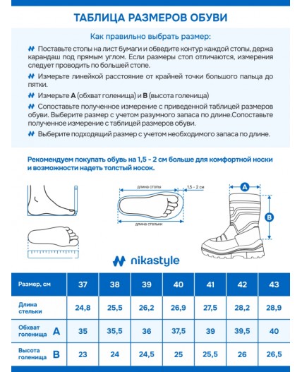 Сапоги 16з30225 джинс